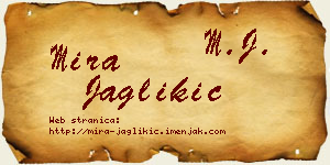 Mira Jaglikić vizit kartica